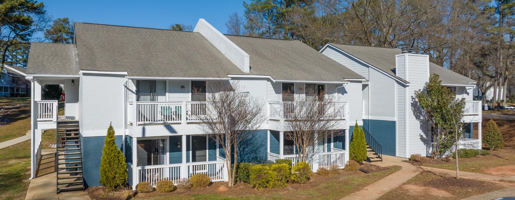 exterior view of LYV Six Forks apartments