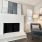 in-unit fireplace in apartment living rooms at LYV Six Forks